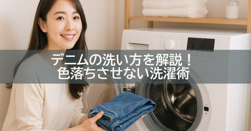 デニムの洗い方を解説!色落ちさせない洗濯術