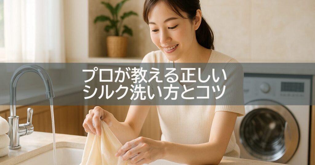 プロが教える正しいシルク洗い方とコツ
