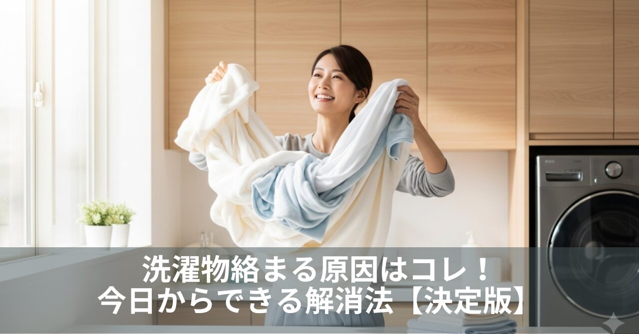 洗濯物絡まる原因はコレ！今日からできる解消法【決定版】