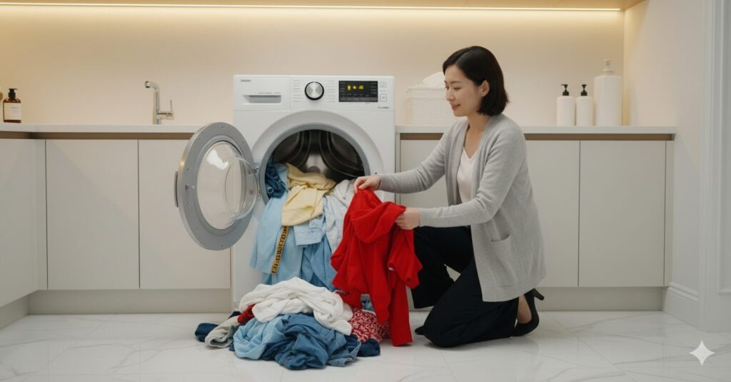 洗濯機が衣類の絡まりで止まる時の対処法