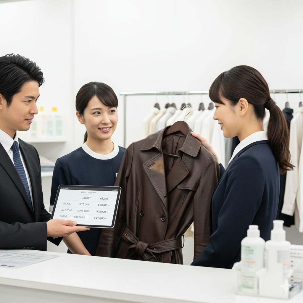 革コートのクリーニング料金はどのくらい？