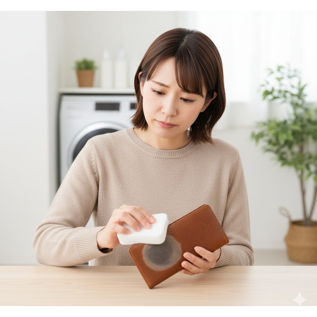 革製品の汚れに激落ちくんは使える？