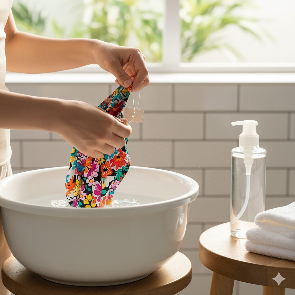 新しい水着は洗うべき?着用前の注意点