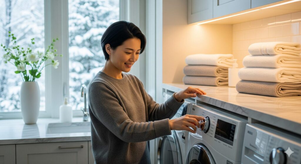 洗濯機の水温を冬に調整するポイント