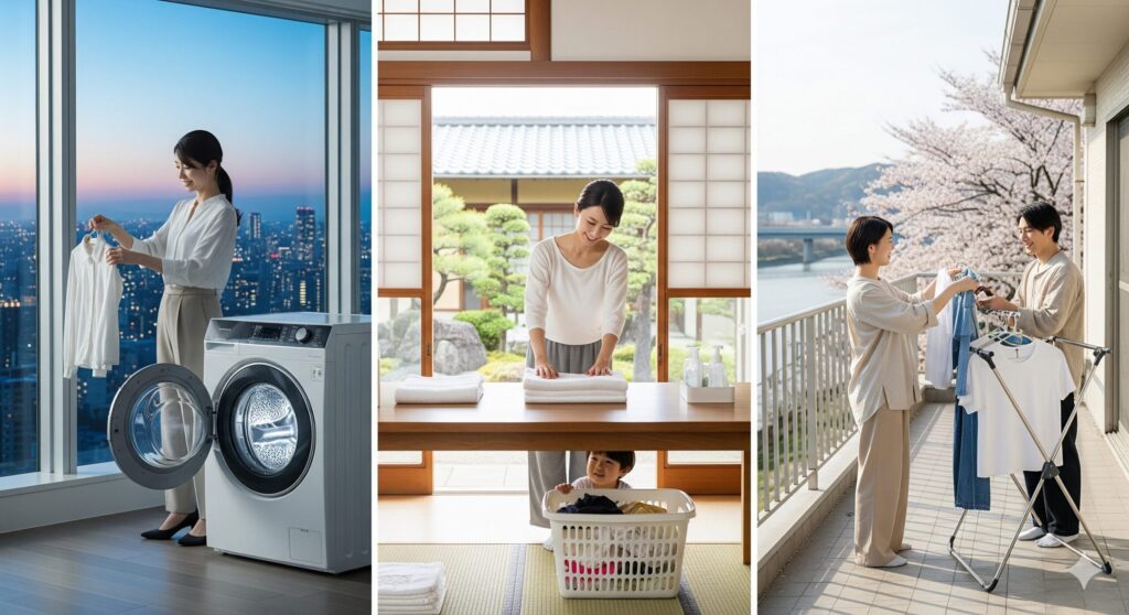 ライフスタイル別に見る洗濯のタイミング朝夜の選び方