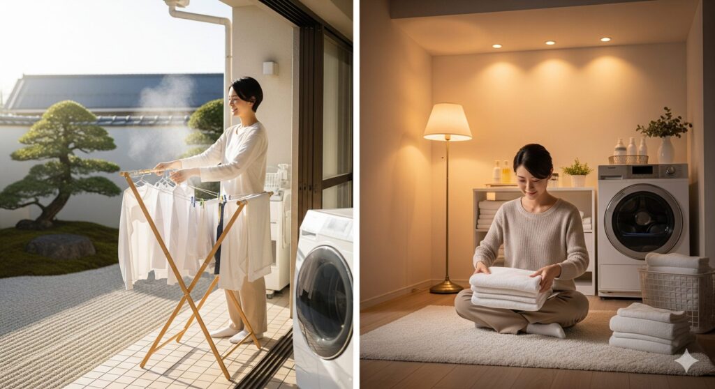 あなたに合うのはどっち?洗濯のベストタイミングは朝と夜