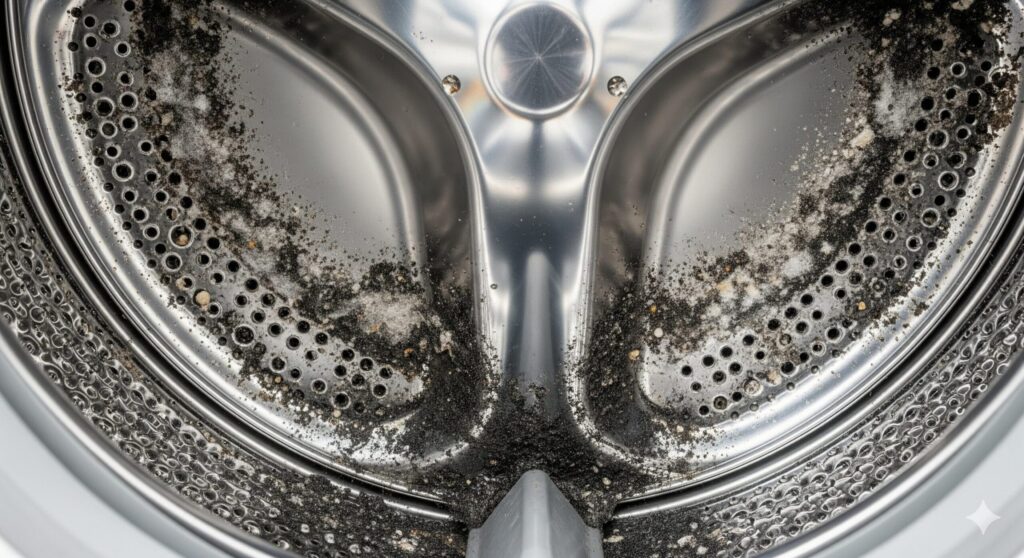 洗濯槽黒カビ掃除なかなか取れない原因