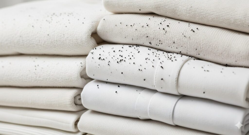 洗濯物についた黒カビや黒いカスの落とし方