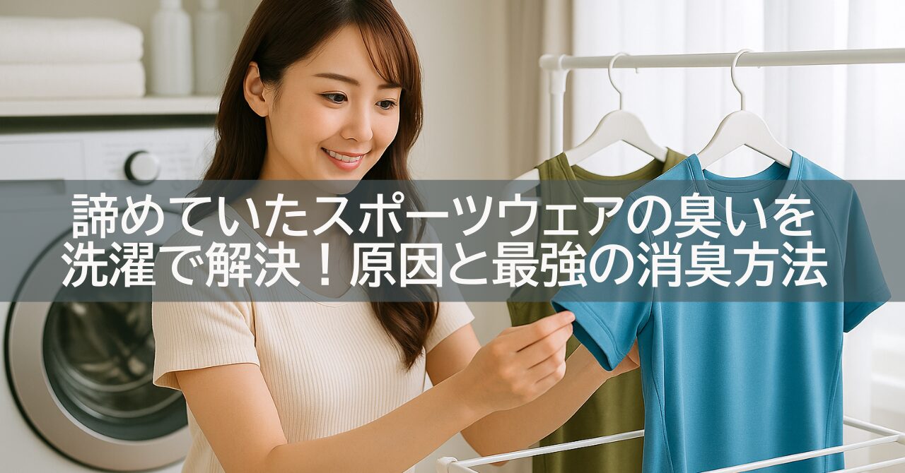 諦めていたスポーツウェアの臭いを洗濯で解決!原因と最強の消臭方法
