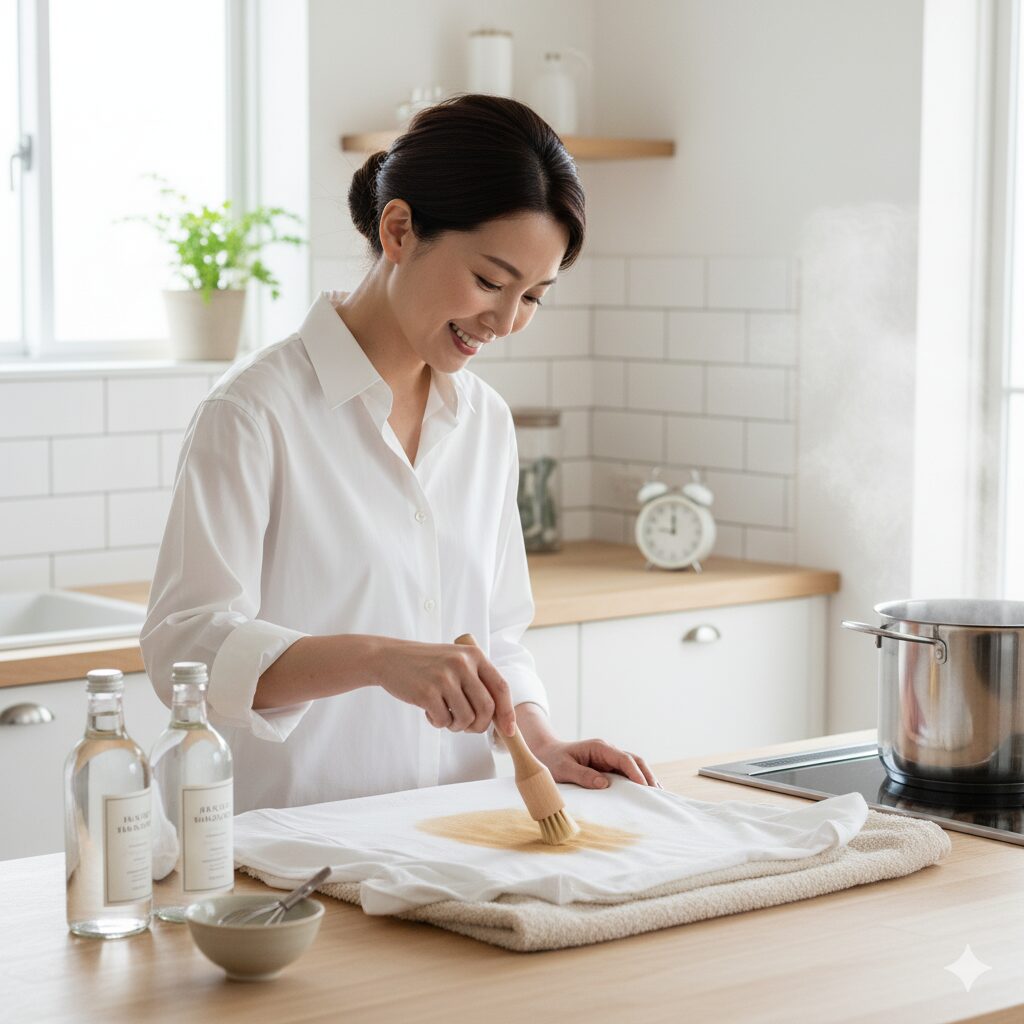 服のシミ取りを簡単にするコツ