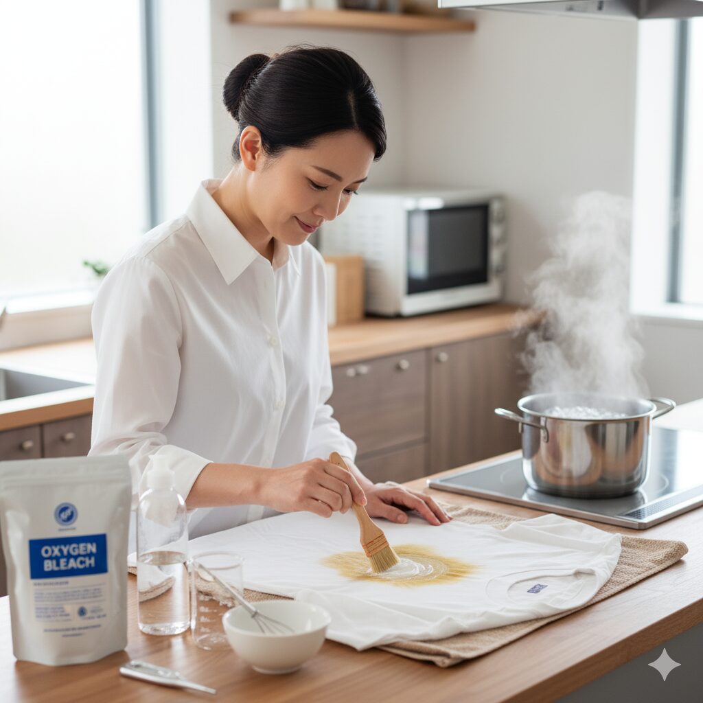 古いシミの基本的な落とし方