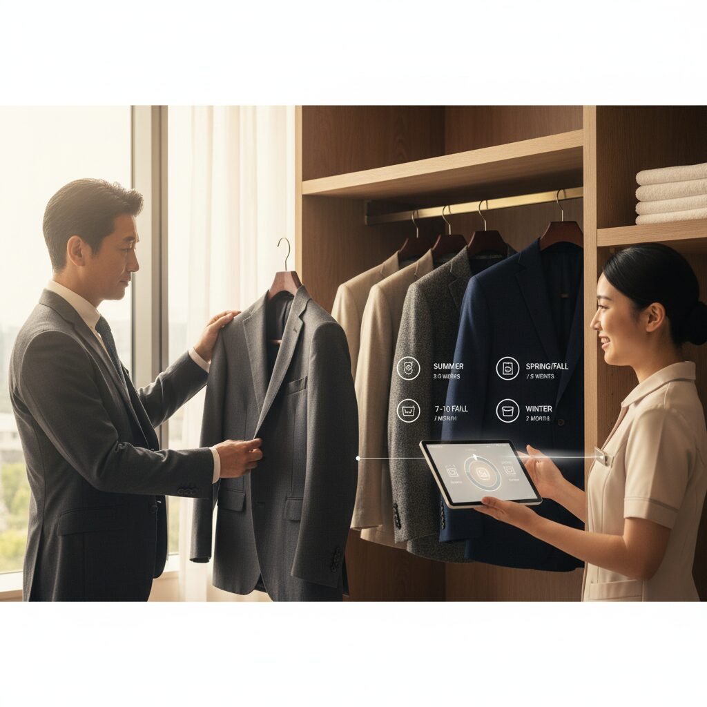 スーツを何回着たらクリーニングに出すのが正解?