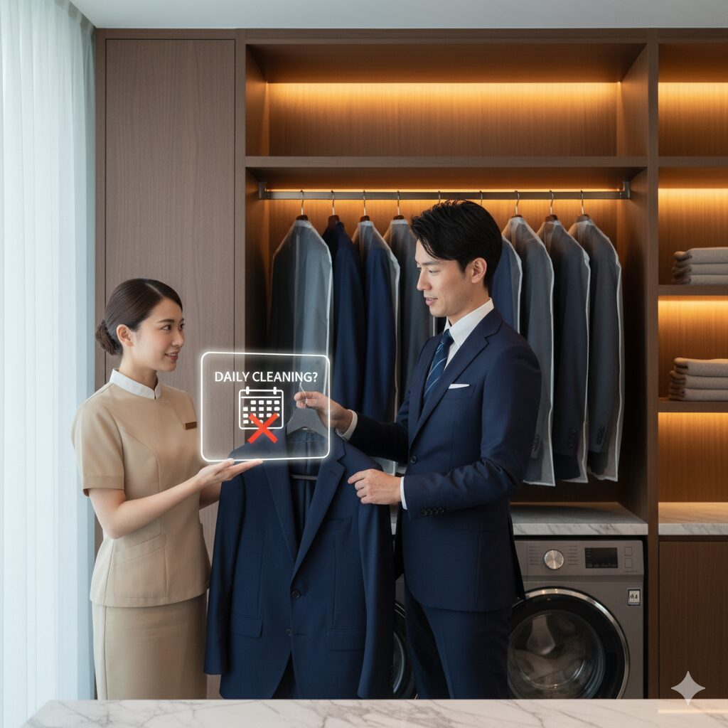 スーツクリーニングに毎日出すのはNG?