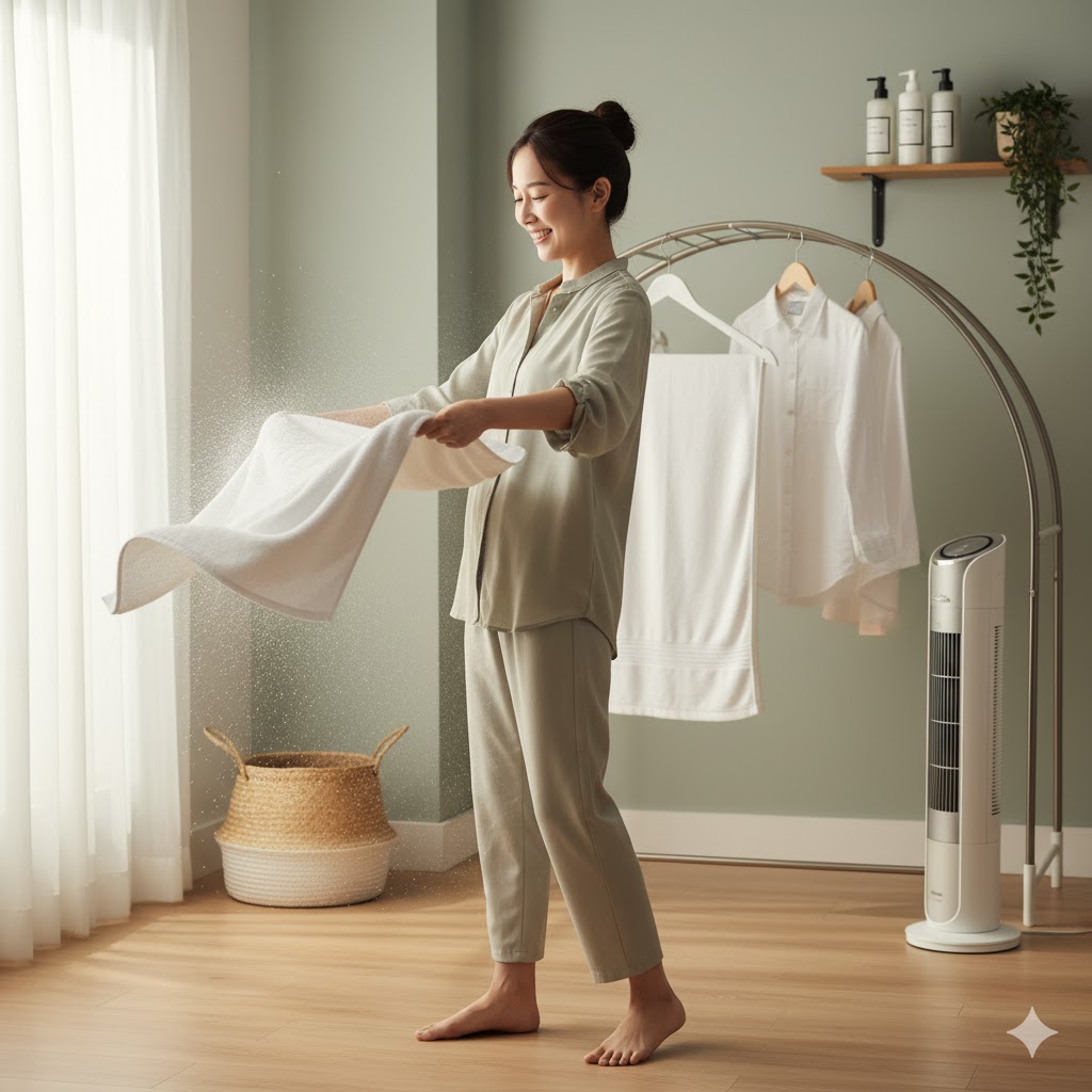 梅雨の洗濯のコツ|速乾を実現する実践テクニック