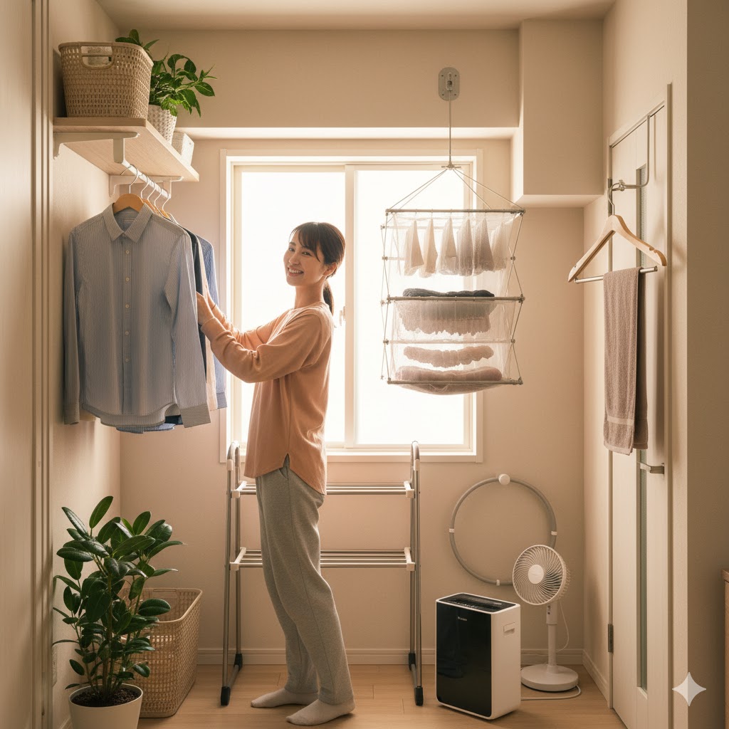 干す場所がない時の工夫アイデア